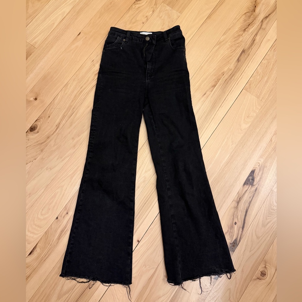 ROLLA'S Black Eastcoast Crop Flare Women's Jeans - 26